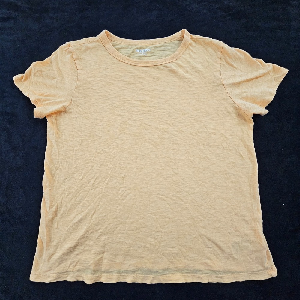 Old Navy Everywear Orange Short Sleeve Cotton T-Shirt Women's M